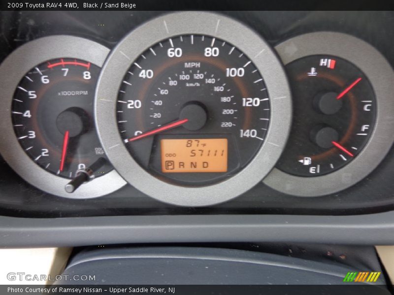 Black / Sand Beige 2009 Toyota RAV4 4WD