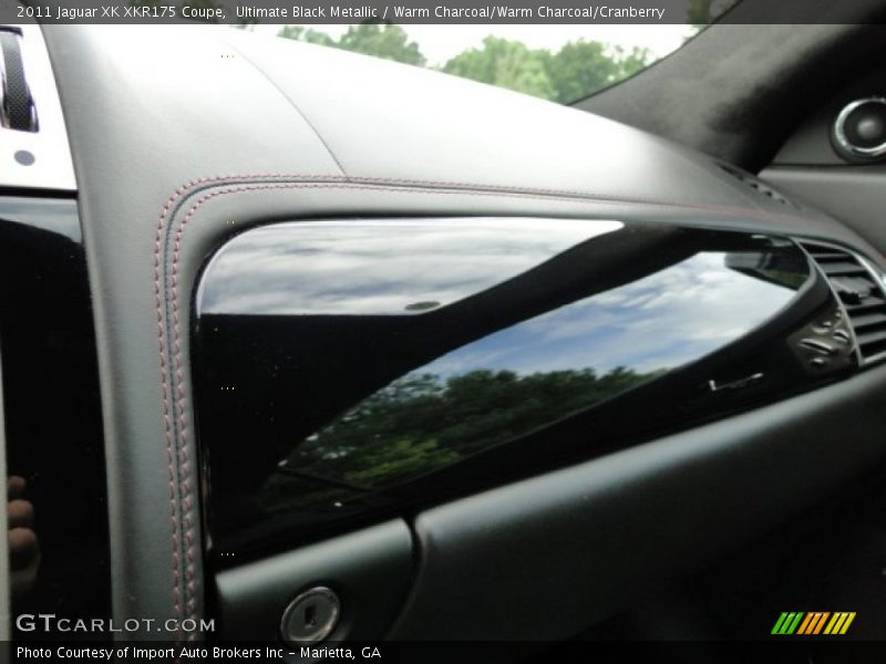 Ultimate Black Metallic / Warm Charcoal/Warm Charcoal/Cranberry 2011 Jaguar XK XKR175 Coupe