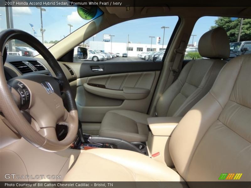 Front Seat of 2007 Accord Hybrid Sedan