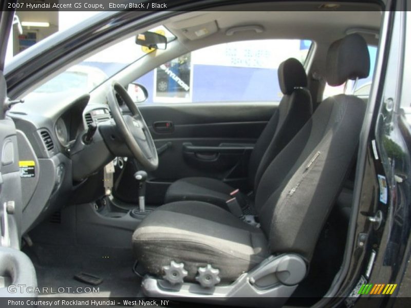 Ebony Black / Black 2007 Hyundai Accent GS Coupe