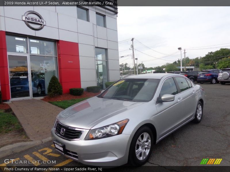 Alabaster Silver Metallic / Gray 2009 Honda Accord LX-P Sedan