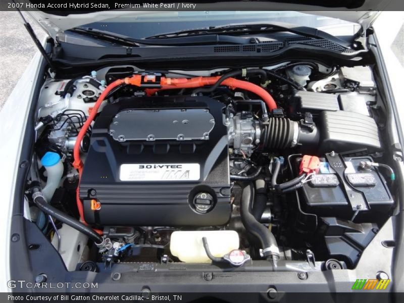  2007 Accord Hybrid Sedan Engine - 3.0 Liter SOHC 24-Valve i-VTEC V6 IMA Gasoline/Electric Hybrid