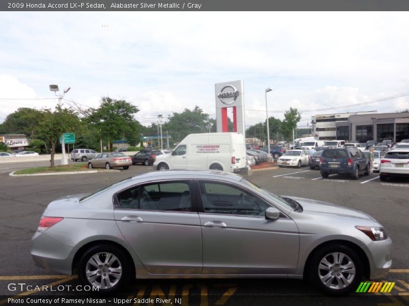 Alabaster Silver Metallic / Gray 2009 Honda Accord LX-P Sedan