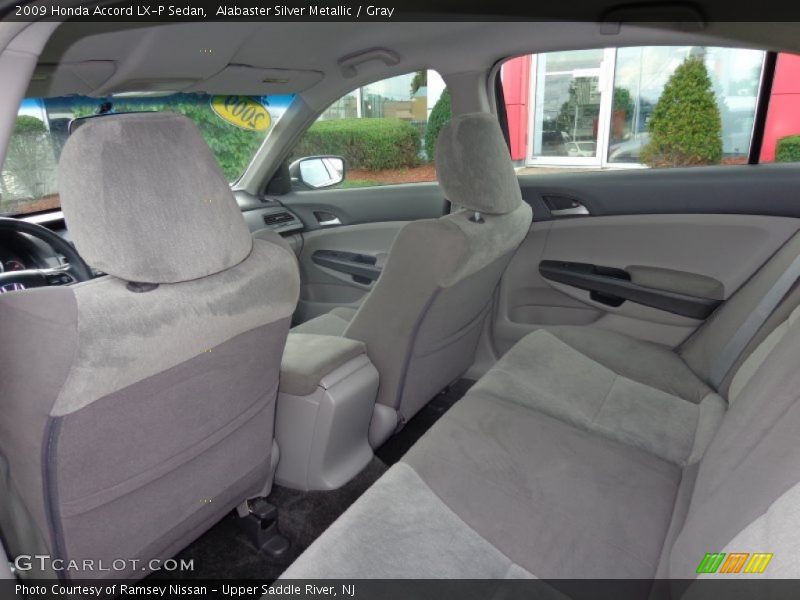 Rear Seat of 2009 Accord LX-P Sedan