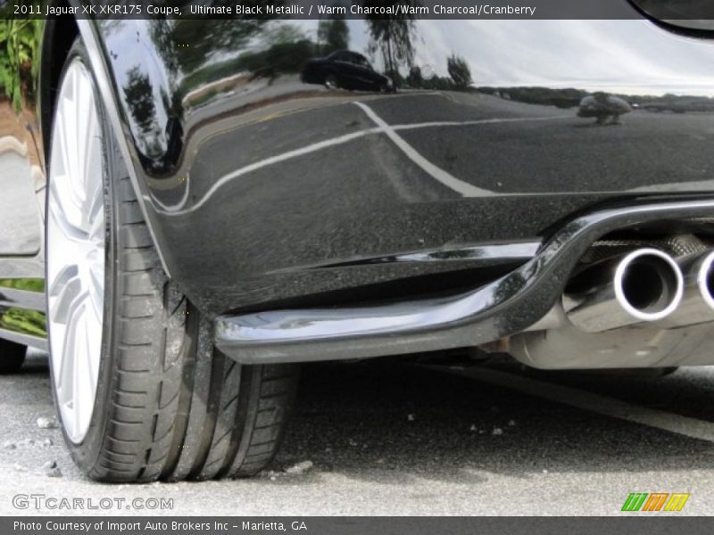 Ultimate Black Metallic / Warm Charcoal/Warm Charcoal/Cranberry 2011 Jaguar XK XKR175 Coupe