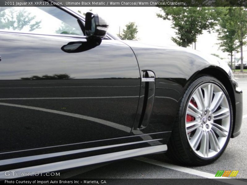 Ultimate Black Metallic / Warm Charcoal/Warm Charcoal/Cranberry 2011 Jaguar XK XKR175 Coupe