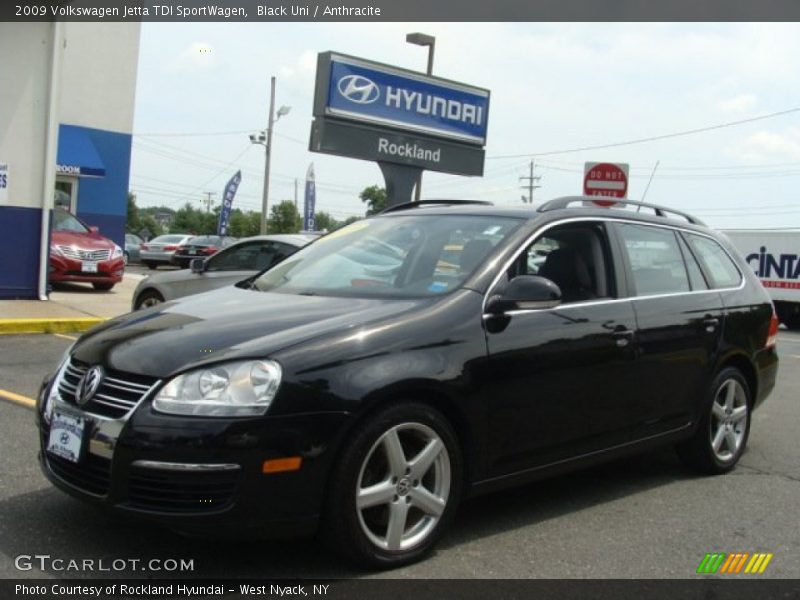 Black Uni / Anthracite 2009 Volkswagen Jetta TDI SportWagen