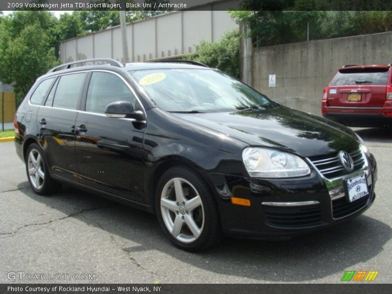 Black Uni / Anthracite 2009 Volkswagen Jetta TDI SportWagen