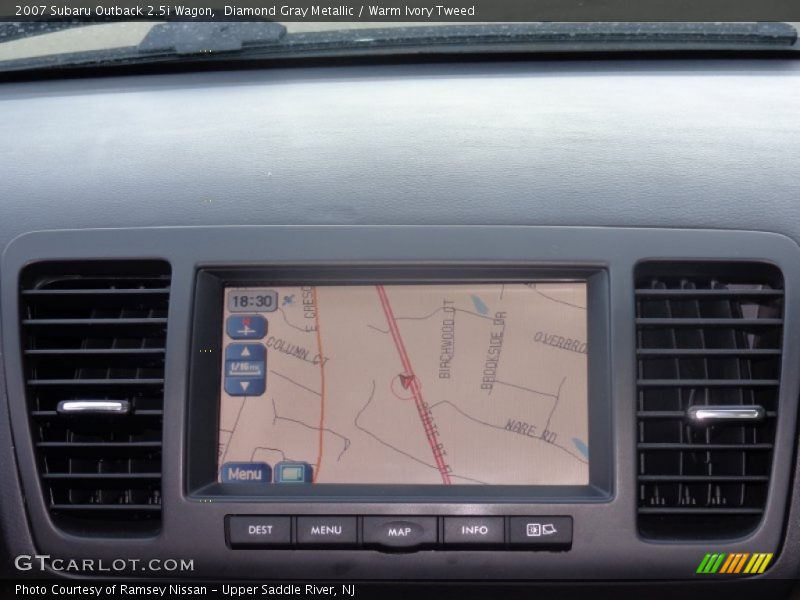 Diamond Gray Metallic / Warm Ivory Tweed 2007 Subaru Outback 2.5i Wagon