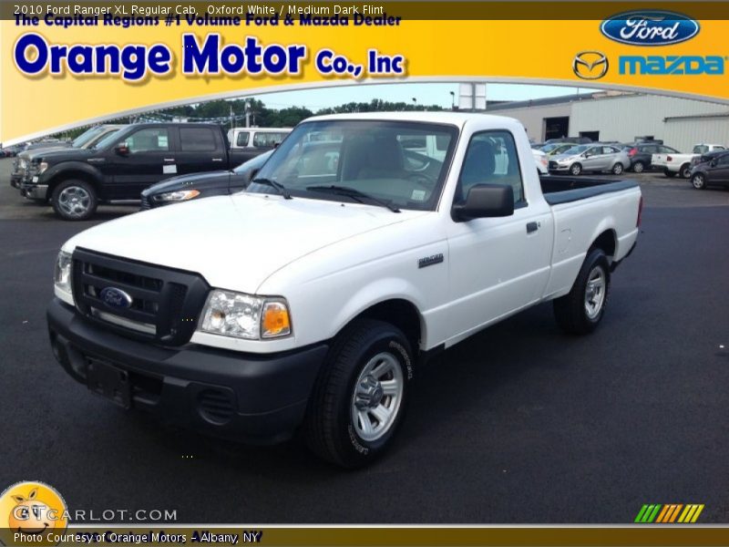 Oxford White / Medium Dark Flint 2010 Ford Ranger XL Regular Cab