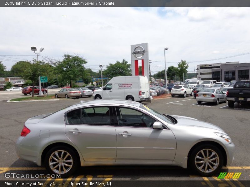 Liquid Platinum Silver / Graphite 2008 Infiniti G 35 x Sedan