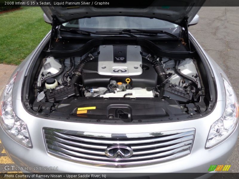 Liquid Platinum Silver / Graphite 2008 Infiniti G 35 x Sedan
