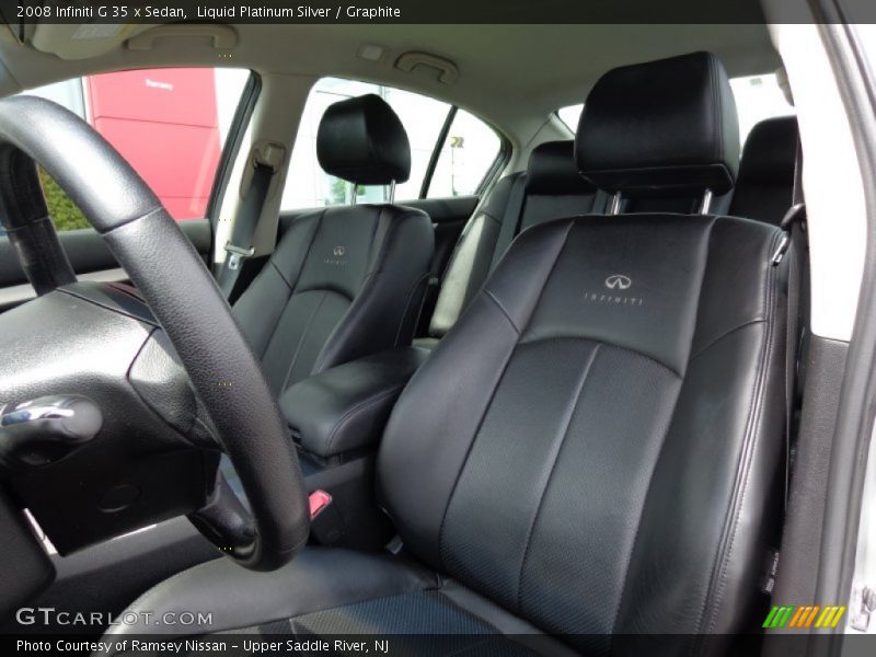Liquid Platinum Silver / Graphite 2008 Infiniti G 35 x Sedan