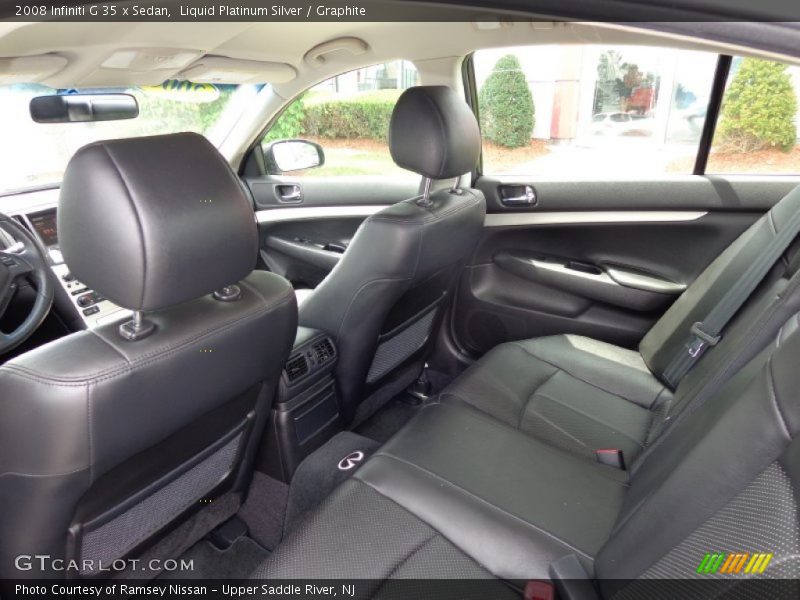 Liquid Platinum Silver / Graphite 2008 Infiniti G 35 x Sedan