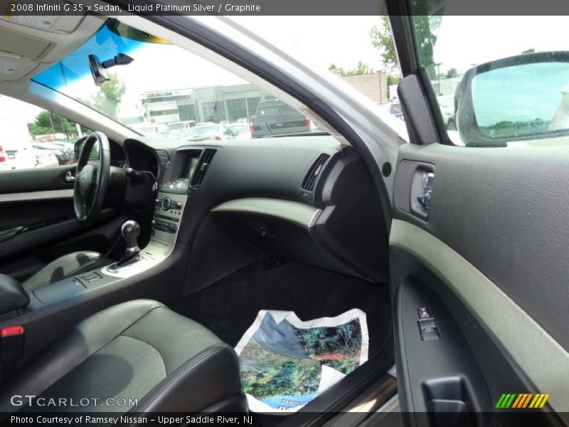 Liquid Platinum Silver / Graphite 2008 Infiniti G 35 x Sedan