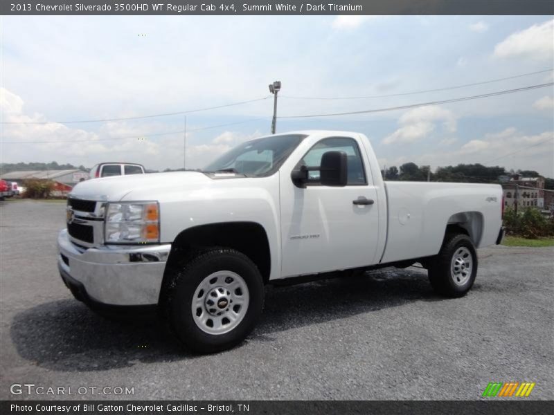 Summit White / Dark Titanium 2013 Chevrolet Silverado 3500HD WT Regular Cab 4x4