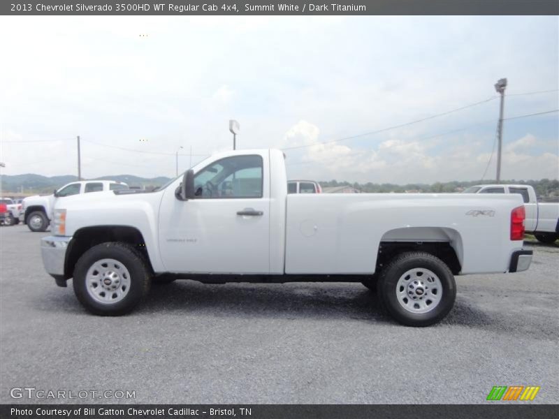 Summit White / Dark Titanium 2013 Chevrolet Silverado 3500HD WT Regular Cab 4x4