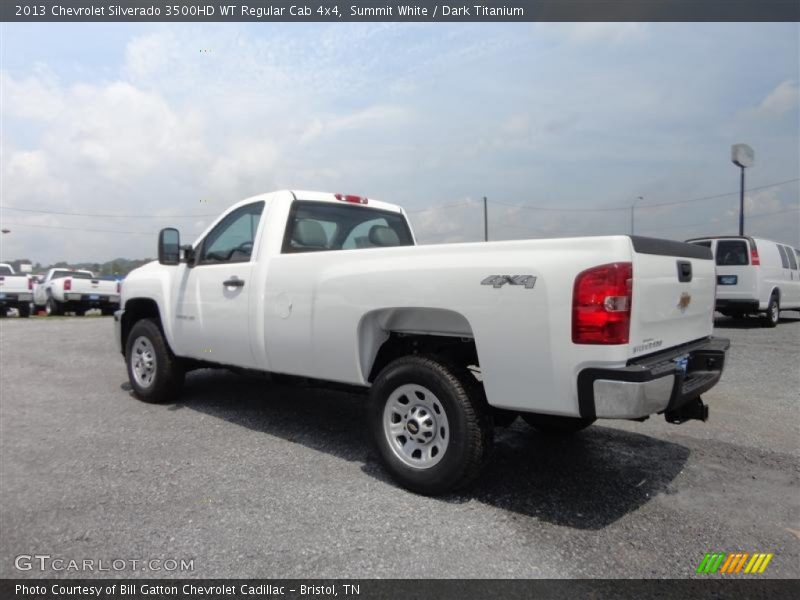 Summit White / Dark Titanium 2013 Chevrolet Silverado 3500HD WT Regular Cab 4x4