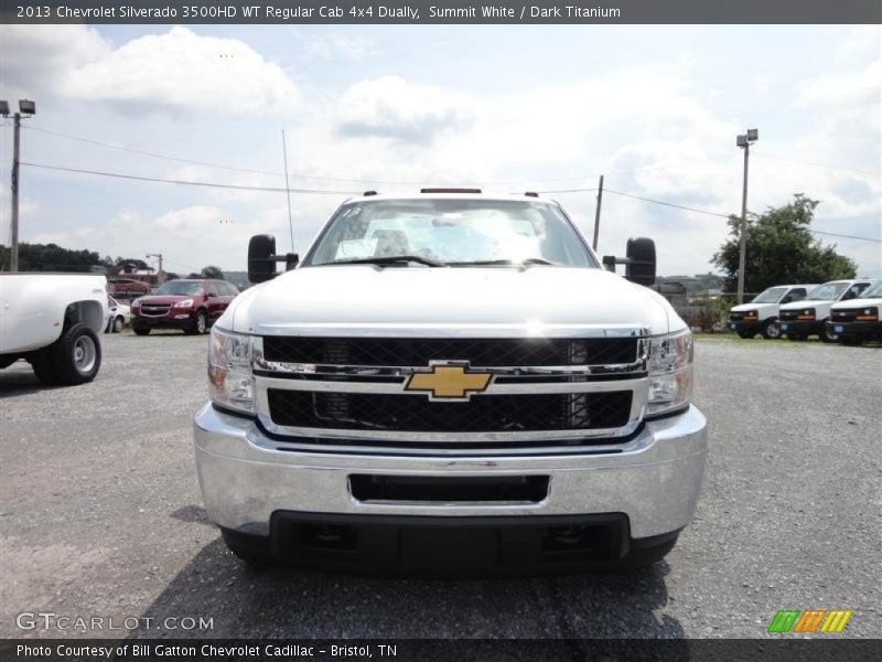 Summit White / Dark Titanium 2013 Chevrolet Silverado 3500HD WT Regular Cab 4x4 Dually
