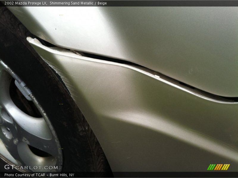 Shimmering Sand Metallic / Beige 2002 Mazda Protege LX