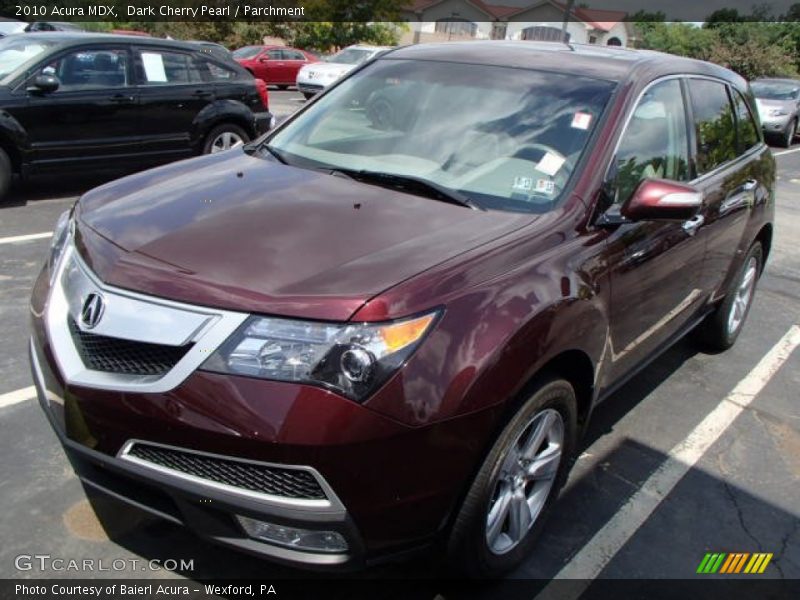 Dark Cherry Pearl / Parchment 2010 Acura MDX