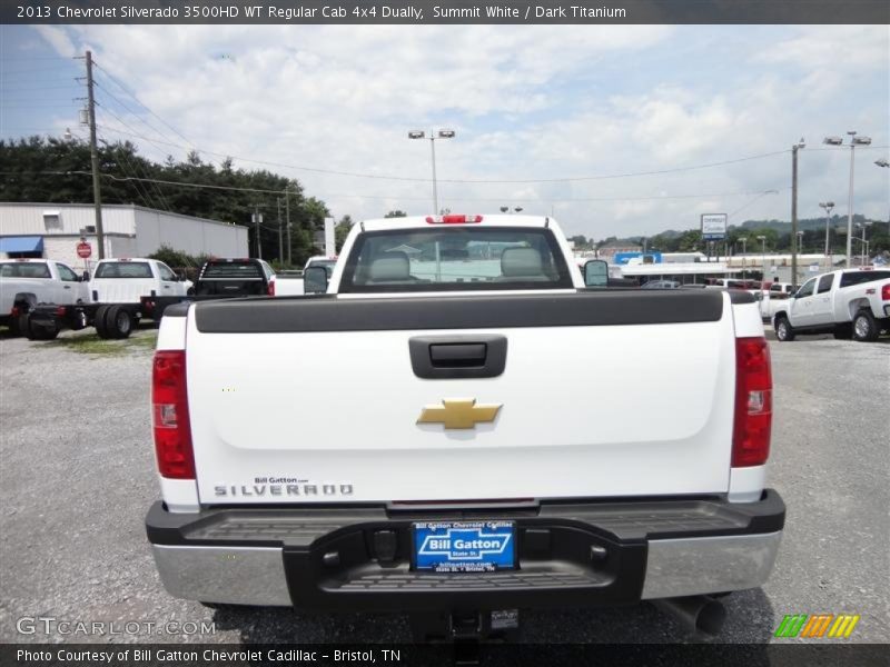 Summit White / Dark Titanium 2013 Chevrolet Silverado 3500HD WT Regular Cab 4x4 Dually