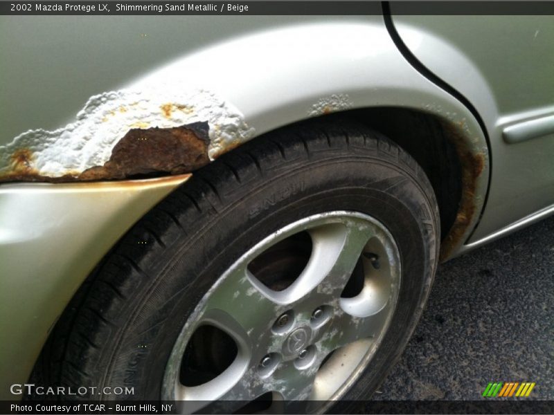 Shimmering Sand Metallic / Beige 2002 Mazda Protege LX