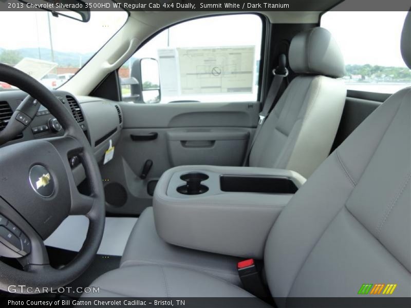 Summit White / Dark Titanium 2013 Chevrolet Silverado 3500HD WT Regular Cab 4x4 Dually