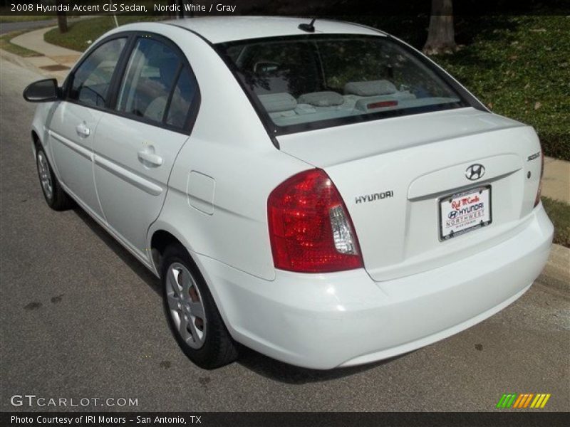 Nordic White / Gray 2008 Hyundai Accent GLS Sedan