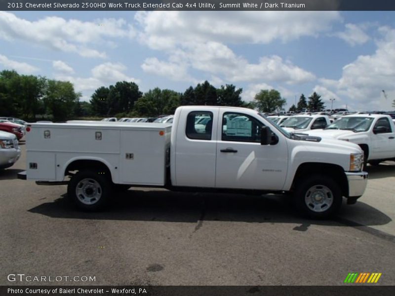 Summit White / Dark Titanium 2013 Chevrolet Silverado 2500HD Work Truck Extended Cab 4x4 Utility