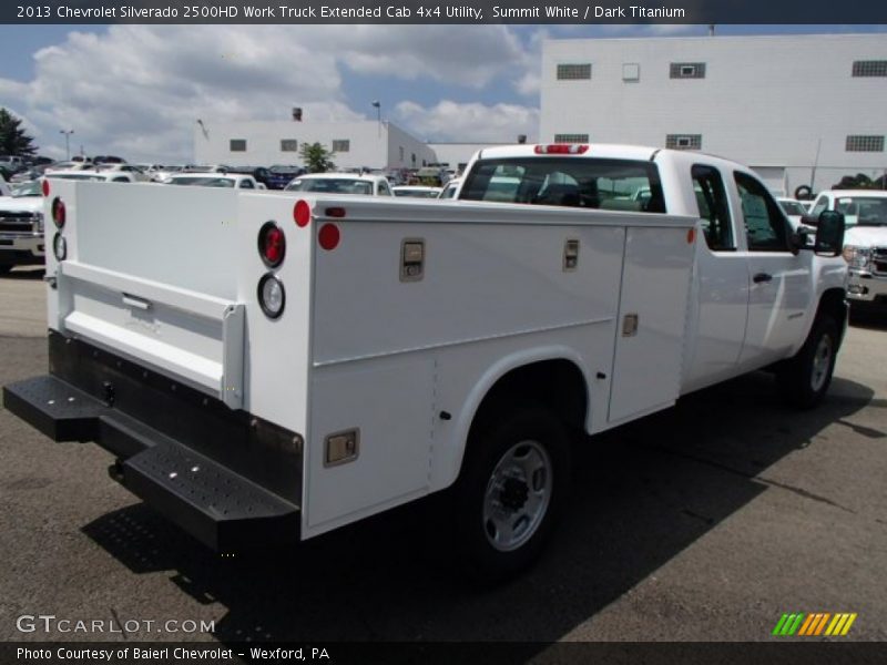 Summit White / Dark Titanium 2013 Chevrolet Silverado 2500HD Work Truck Extended Cab 4x4 Utility