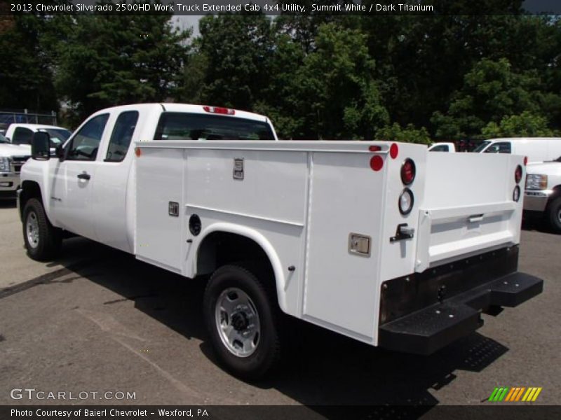 Summit White / Dark Titanium 2013 Chevrolet Silverado 2500HD Work Truck Extended Cab 4x4 Utility