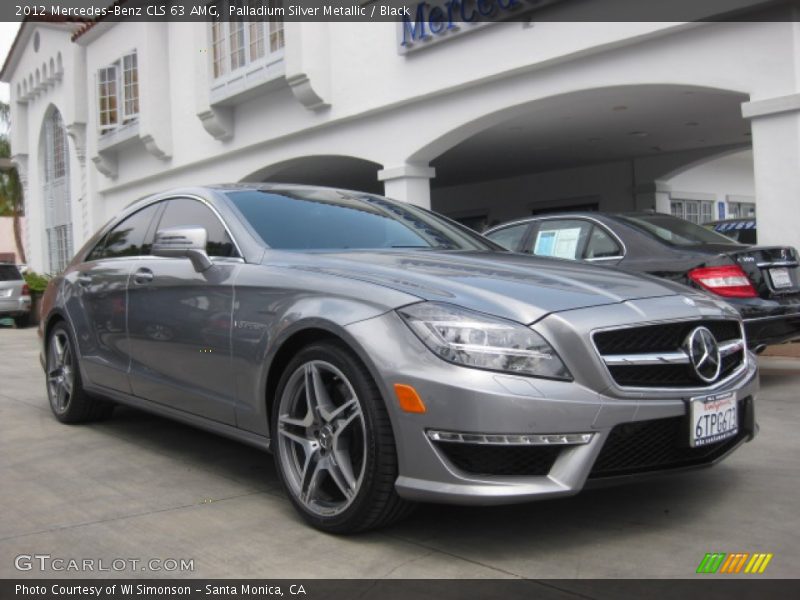 Palladium Silver Metallic / Black 2012 Mercedes-Benz CLS 63 AMG
