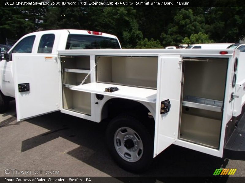 Summit White / Dark Titanium 2013 Chevrolet Silverado 2500HD Work Truck Extended Cab 4x4 Utility