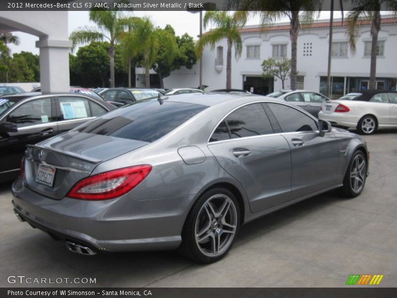 Palladium Silver Metallic / Black 2012 Mercedes-Benz CLS 63 AMG