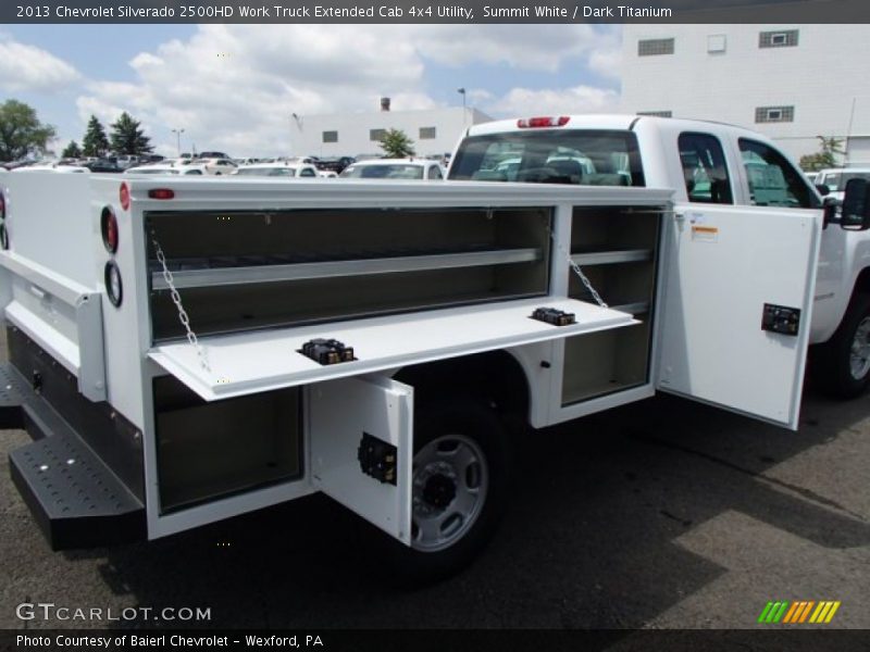 Summit White / Dark Titanium 2013 Chevrolet Silverado 2500HD Work Truck Extended Cab 4x4 Utility
