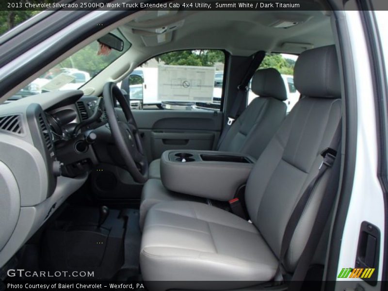 Summit White / Dark Titanium 2013 Chevrolet Silverado 2500HD Work Truck Extended Cab 4x4 Utility
