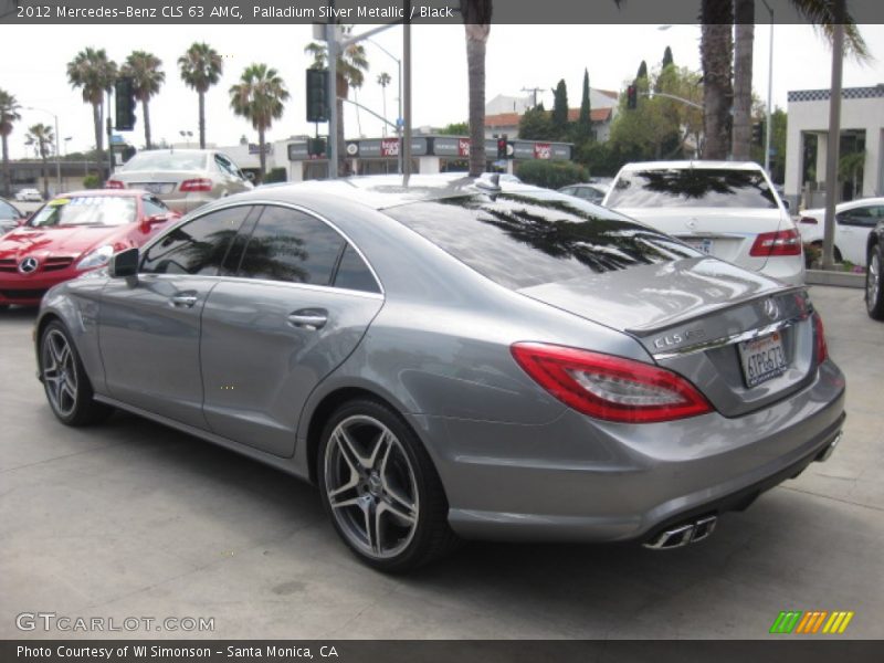 Palladium Silver Metallic / Black 2012 Mercedes-Benz CLS 63 AMG