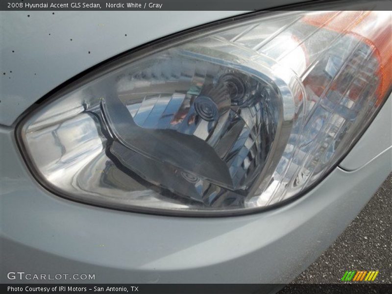 Nordic White / Gray 2008 Hyundai Accent GLS Sedan