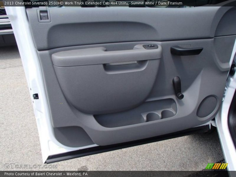Summit White / Dark Titanium 2013 Chevrolet Silverado 2500HD Work Truck Extended Cab 4x4 Utility