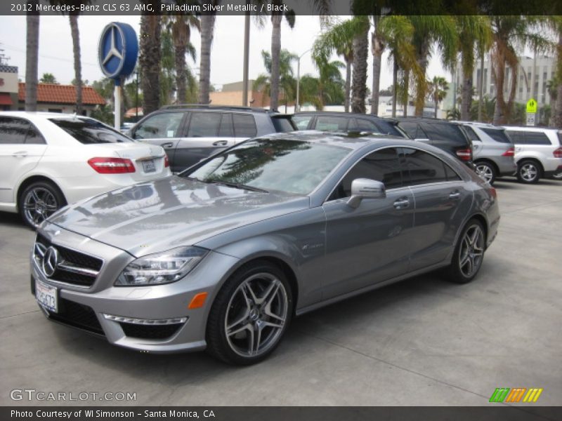 Palladium Silver Metallic / Black 2012 Mercedes-Benz CLS 63 AMG