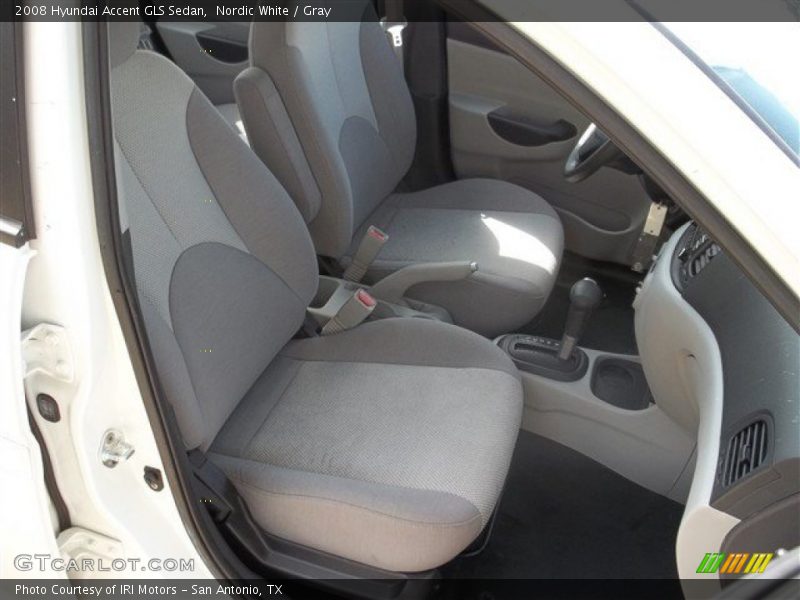 Nordic White / Gray 2008 Hyundai Accent GLS Sedan