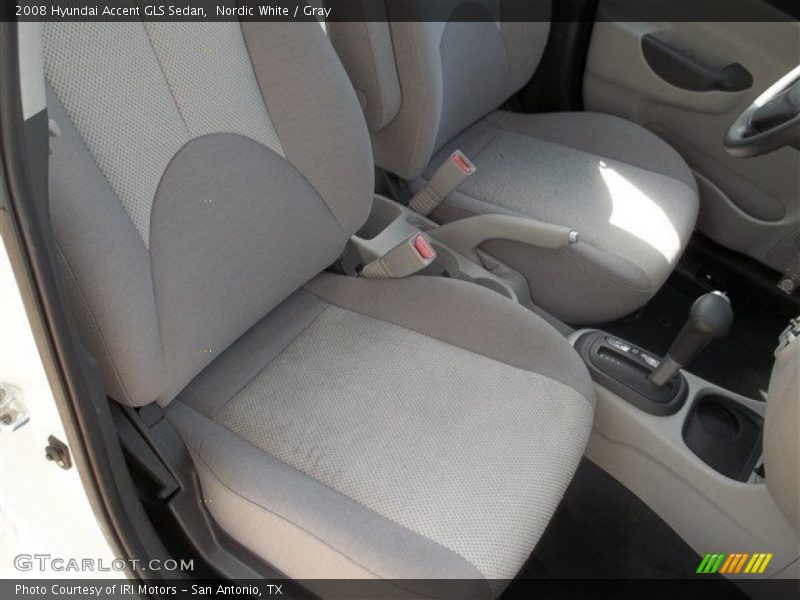 Nordic White / Gray 2008 Hyundai Accent GLS Sedan