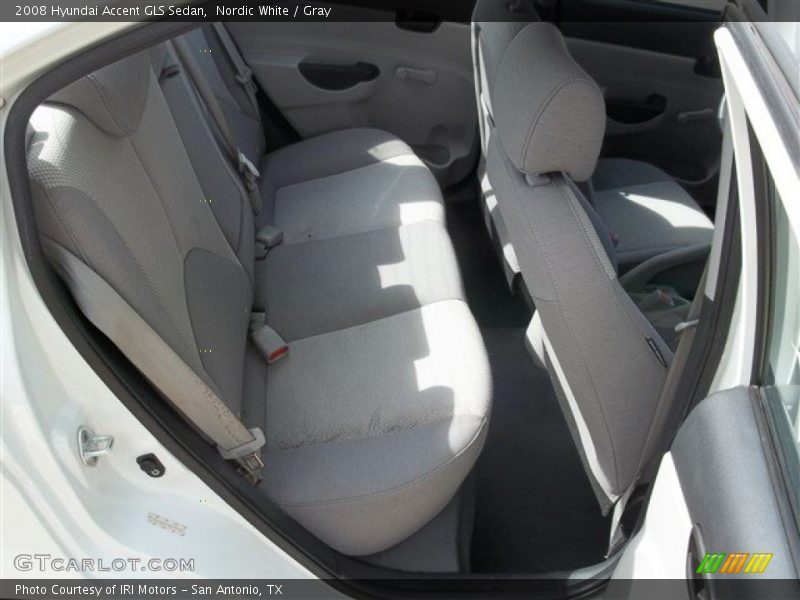 Nordic White / Gray 2008 Hyundai Accent GLS Sedan