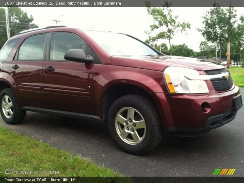 Deep Ruby Metallic / Light Cashmere 2007 Chevrolet Equinox LS