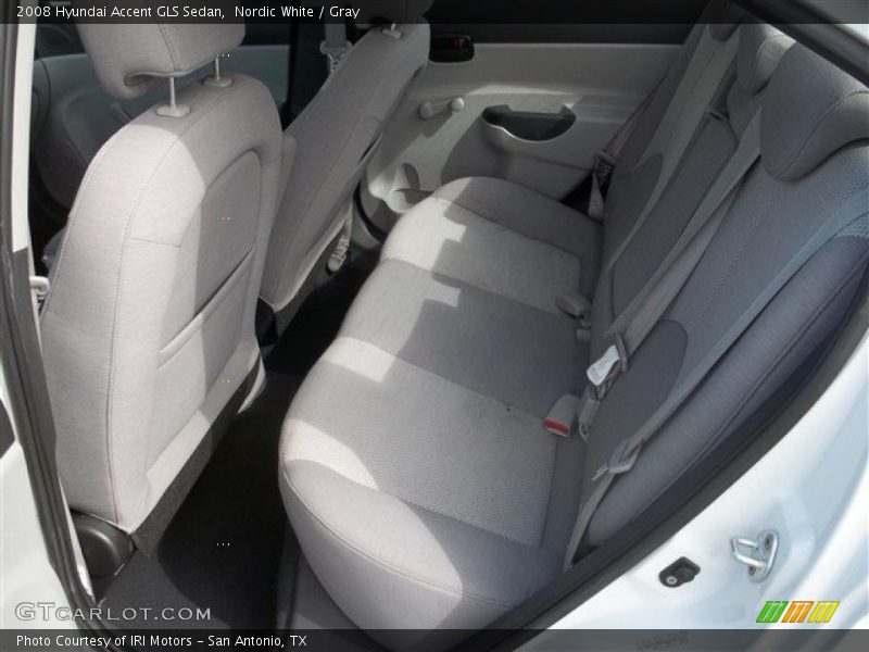 Nordic White / Gray 2008 Hyundai Accent GLS Sedan