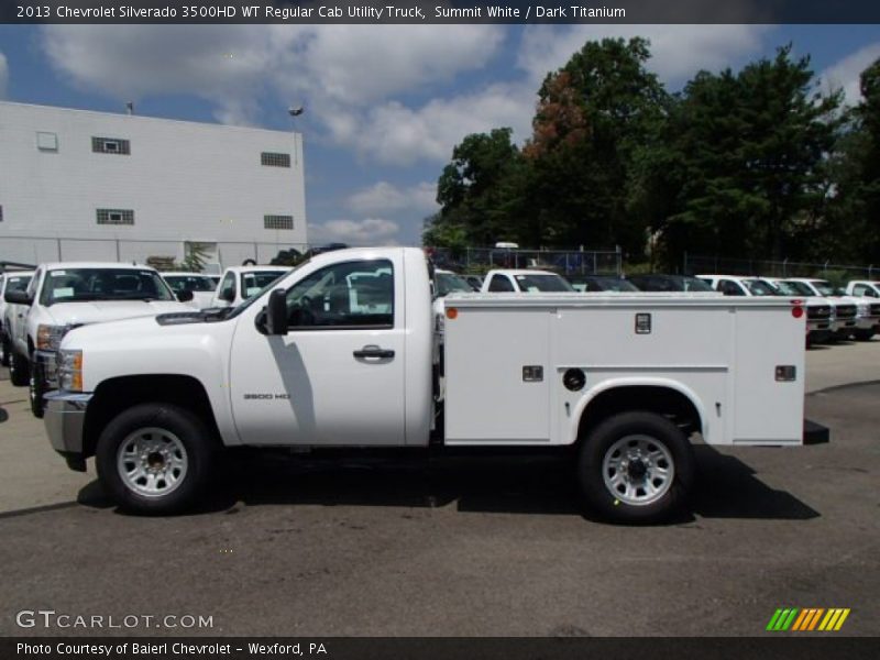 Summit White / Dark Titanium 2013 Chevrolet Silverado 3500HD WT Regular Cab Utility Truck