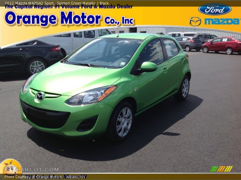 Spirted Green Metallic / Black 2012 Mazda MAZDA2 Sport