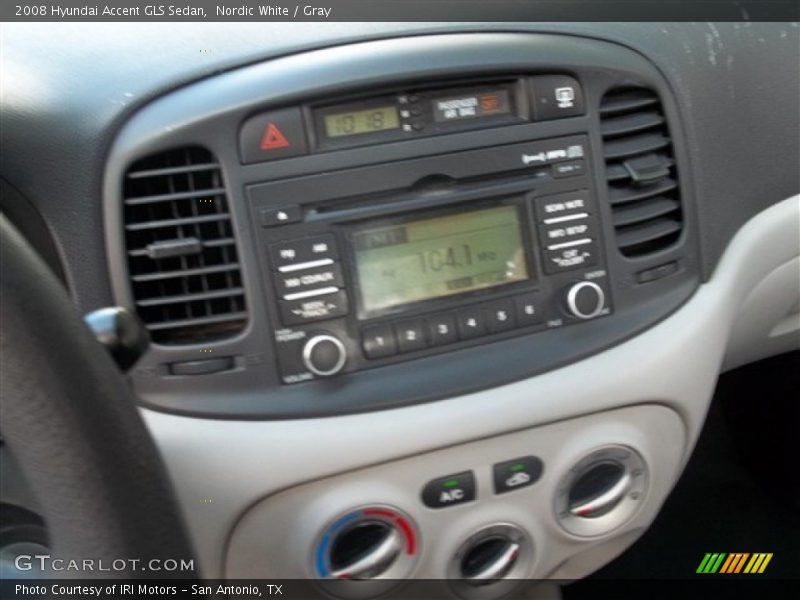 Nordic White / Gray 2008 Hyundai Accent GLS Sedan