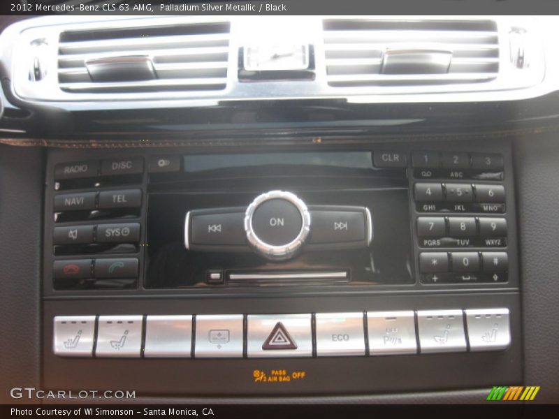 Palladium Silver Metallic / Black 2012 Mercedes-Benz CLS 63 AMG